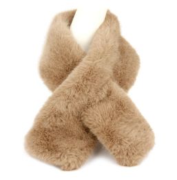 12 pieces of Winter Soft Faux Fur Scarves Assorted