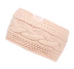 12 pieces Knit Winter Headband With Sherpa Lining Assorted - Headbands