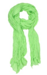 12 pieces of Solid Color Light Weight Scarf Assorted