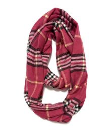 12 pieces of Plaid Neck Warmer Loop Infinity Scarves Sc1799 A Assorted