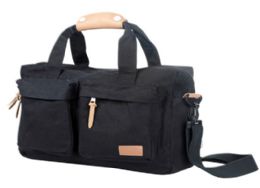 12 Wholesale Canvas Computer Bag bk