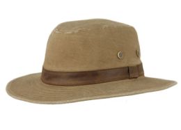 12 pieces Outdoor Canvas Cotton Safari Hats With Leather Band Assorted - Sun Hats