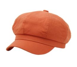 6 Wholesale Cotton Solid Color Greek Fisherman Hats Rust