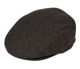6 Wholesale Solid Color Wool Blend Ivy Caps Iv1581 Assorted Charcoal