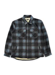 12 Pieces Boys Shirt Jacket With Sherpa Lining In Black Assorted Sizes 6-16 - Boys Winter Jacket