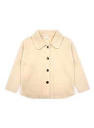 12 Pieces Womens Faux Wool ButtoN-Front Coat In Beige, Assorted Sizes S/m And L/xl - Women's Winter Jackets