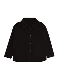 12 Pieces Womens Faux Wool ButtoN-Front Coat In Black, Assorted Sizes S/m And L/xl - Women's Winter Jackets