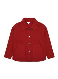 12 Pieces Womens Faux Wool ButtoN-Front Coat In Red, Assorted Sizes S/m And L/xl - Women's Winter Jackets