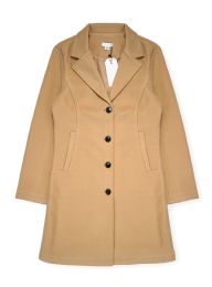 24 Pieces Womens Midi Wool Coat In Beige Assorted Sizes S-xl - Women's Winter Jackets