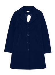 24 Pieces Womens Midi Wool Coat In Navy Assorted Sizes S-xl - Women's Winter Jackets