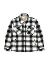12 Pieces Ladies Plush Shirt Jacket With Sherpa Lining In Black Assorted Sizes S-xl - Women's Winter Jackets