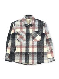 12 Pieces Ladies Plush Shirt Jacket With Sherpa Lining In Charcoal Assorted Sizes S-xl - Women's Winter Jackets