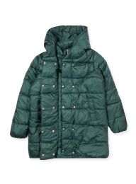 12 of Ladies Anorak Hooded Puffer Jacket In Green Assorted Sizes S-xl