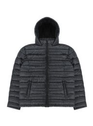 12 Pieces Mens Puffer Jacket With Hood Assorted Sizes S- Xl Black - Men's Winter Jackets