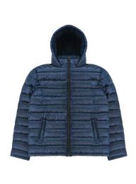 12 Pieces Mens Puffer Jacket With Hood Assorted Sizes S- Xl Navy - Men's Winter Jackets