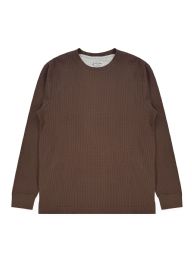 24 Pieces Mens Thermal Top Crew Neck In Brown Assorted Sizes S-2xl - Mens Thermals