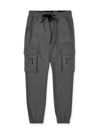 24 Pieces Mens Cargo Joggers Assorted Sizes S-Xl Charcoal - Mens Pants