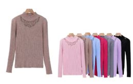 Women's Knitted Soft Design Sweater L/xl