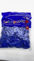 96 Pieces of 9 Inch Latex Balloons 72 pcs Blue