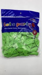 96 Pieces of 9 Inch Latex Balloons 72 Pcs Green