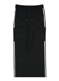 24 Pieces Womens Wide Leg Cargo Pants Sizes S-Xl In Black - Womens Pants