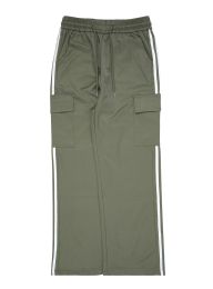 24 Pieces Womens Wide Leg Cargo Pants Sizes S-Xl In Olive - Womens Pants