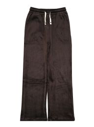 24 Pieces Womens Velvet Lounge Pants Assorted Sizes S/m And L/xl In Brown - Womens Pants