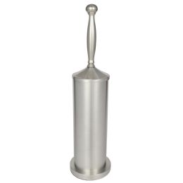 6 pieces Petrona Brushed Stainless Steel Toilet Bowl Brush And Holder, Silver - Toilet Brush