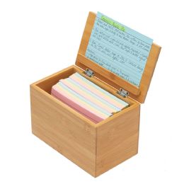 6 pieces Bamboo Recipe Box - Kitchen Utensils