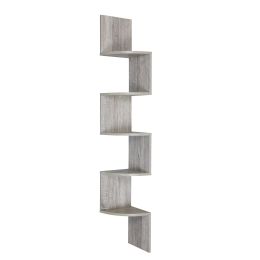 5 Tier Corner Shelving, Oak