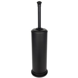 6 pieces Spire Brushed Stainless Steel Toilet Bowl Brush And Holder, Black - Toilet Brush