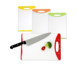 24 Pieces 8-inch X 12-inch Dual Sided Plastic Cutting Board With Rubberized NoN-Slip Edges - Cutting Boards