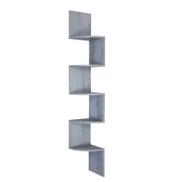 5 Tier Corner Shelving, Grey