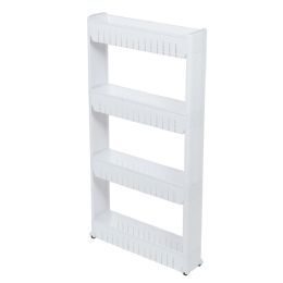 4 pieces of 4 Tier Plastic Storage Tower With Wheels