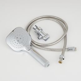 12 pieces 5-Function High Pressure Shower Massager, Chrome - Shower Accessories