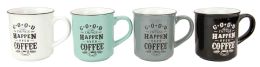 36 of Good Things Happen Over Coffee Bone China 12 Oz. Novelty Mug