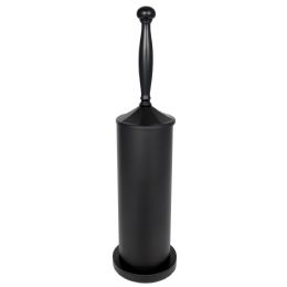 6 pieces Petrona Matte Finish Toilet Bowl Brush And Holder, Black - Toilet Brush