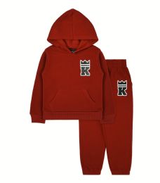 24 Pieces Boys 2pc Fleece Set Sizes 2-4t Red - Boys Hoodies and Sweaters