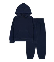 24 Pieces Boys 2pc Fleece Set Sizes 4-7 Navy - Boys Hoodies and Sweaters