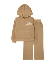 24 Pieces Girls 2pc Fleece Set Assorted Sizes 4-6x Beige - Girls Sweatshirts