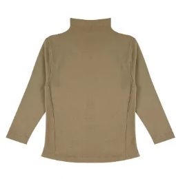 96 Pieces Girls Turtle Neck Shirts Assorted Sizes S/m And L/xl In Brown - Girls Sweatshirts