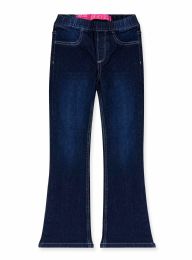 24 Pieces Girls Flare Jeans Assorted Sizes 4-6x In Dark Indigo - Girls Jeans