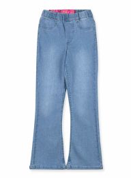 24 Pieces Girls Flare Jeans Assorted Sizes 4-6x In Light Wash - Girls Jeans