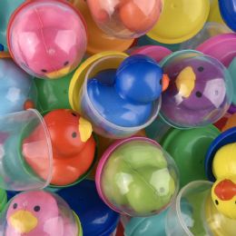 250 pieces 2" Squish Ducky In 2" Capsule - Bulk Novelty Prizes