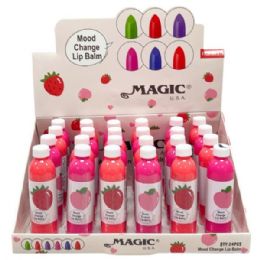 48 pieces Magic Usa Mood Changing Lip Balm In Countertop Display - Lip Gloss