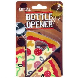 24 of Metal Pizza Slice Bottle Opener
