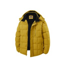12 Pieces Mens Woven Padded Bubble Jacket Assorted Sizes S-Xl Yellow - Mens Jackets