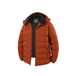 12 of Mens Fashion Padded Bubble Jacket Assorted Sizes M-2xl Orange