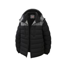 12 of Mens Fashion Padded Bubble Jacket Assorted Sizes M-2xl Black