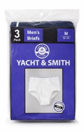 432 Pieces Yacht And Smith Mens Cotton Brief Size Large Assorted Colors - Mens Underwear